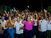 Edilza arrasta multidão na maior caminhada da história de Lagoa da Canoa