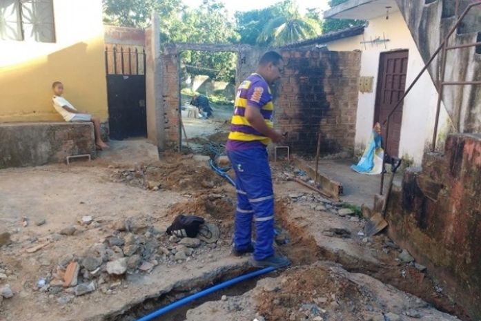 Os imóveis foram cadastrados e receberam hidrômetros para medir o consumo