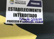 Procon interdita estabelecimento de consórcios no Centro de Maceió por falta de documentos