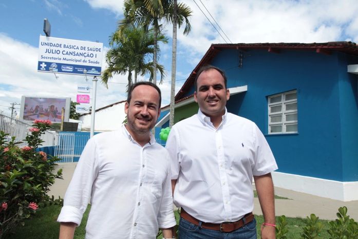Secretário Marcelo Omena e prefeito Renato Filho