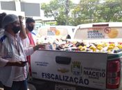 Vigilância Sanitária apreendeu mais 1.6 tonelada de alimentos perecíveis inadequados para consumo