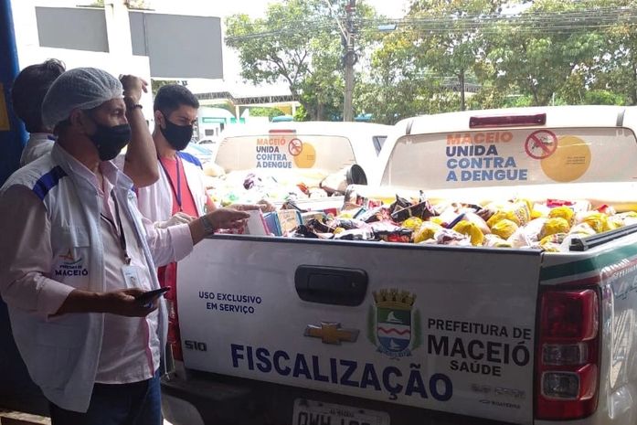 Vigilância Sanitária apreendeu mais 1.6 tonelada de alimentos perecíveis inadequados para consumo