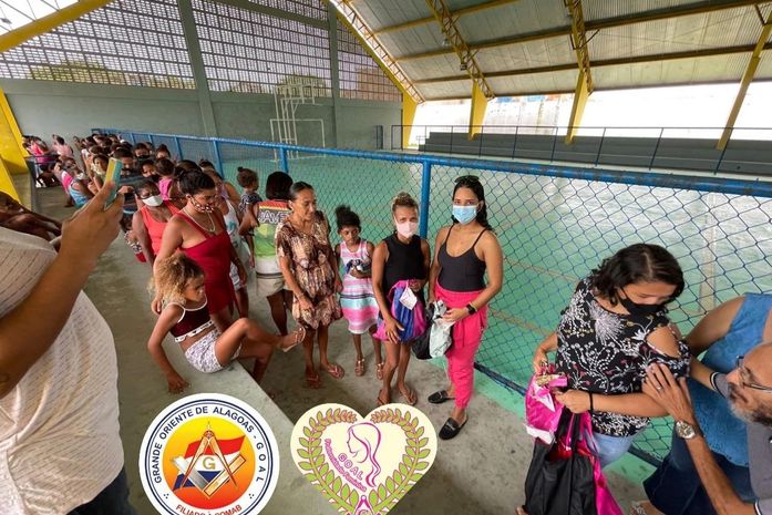 Maçonaria alagoana realiza ações com mulheres em vulnerabilidade social de bairros carentes em Maceió