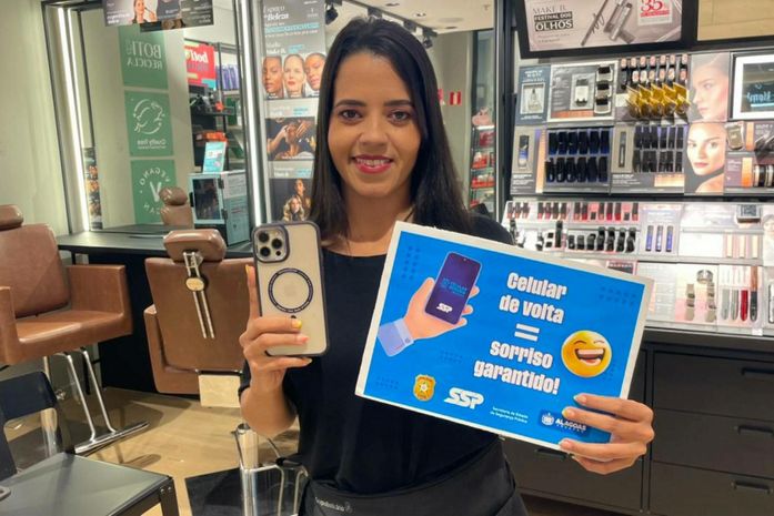 Programa Celular Seguro orienta o público no Maceió Shopping e divulga nova lista para devolução de aparelhos