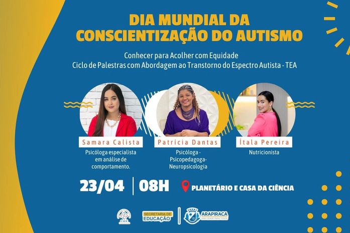Prefeitura promove ciclo de palestra com abordagem ao Transtorno do Espectro Autista