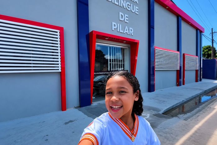 Aluna da Escola Bilíngue de Pilar viraliza nacionalmente e coloca educação pública do município em destaque