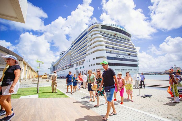 Com 33 paradas e 148 mil leitos, temporada de cruzeiros 24/25 em AL será histórica