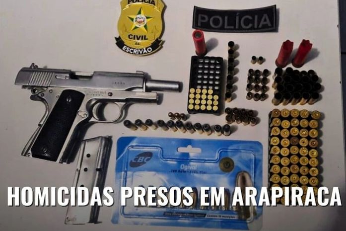 Suspeitos de cometerem homicídios são presos durante operação policial em Arapiraca
