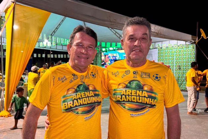 Arena Branquinha recebe torcedores para transmissão de Brasil x Haiti com telão e muita música