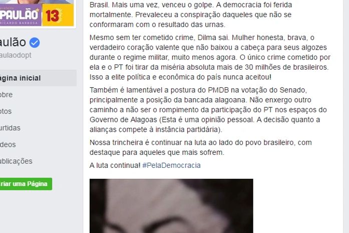 Página do Paulão