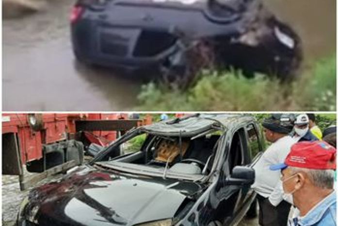 Motorista perde o controle de veículo e cai em ponte em Santana do Ipanema; Veja vídeo