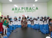 Secretaria de Desenvolvimento Social de Arapiraca abre programação de Natal com apresentação do Coral Infantil