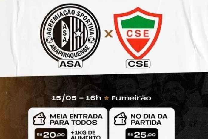 ASA tenta recuperação na Série D em clássico contra CSE neste domingo