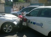 Colisão no bairro de Cruz das Almas