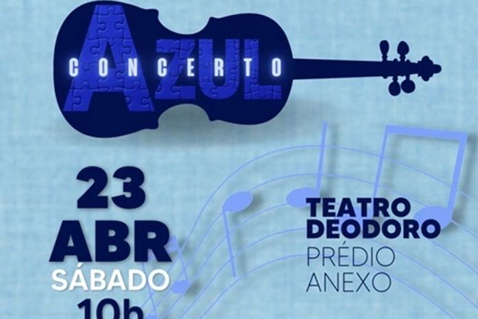 Adaptado para pessoas com Transtorno do Espectro do Autismo, Concerto Azul acontece neste sábado (23), em Maceió