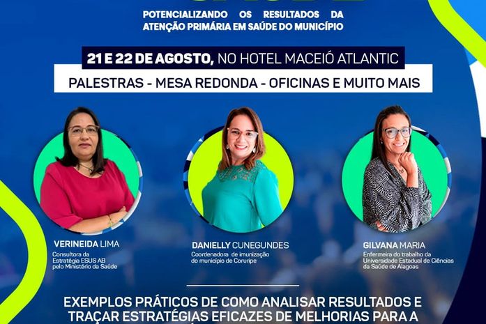 Avança + Saúde: grande evento reunirá profissionais da área dias 21 e 22 de agosto em Maceió