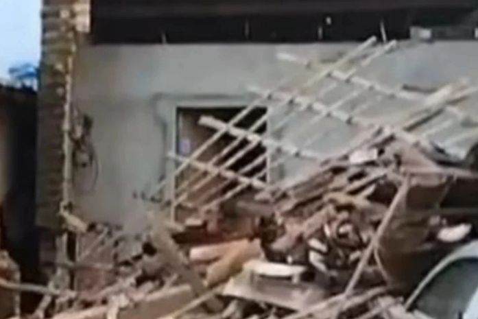 Residências começaram a desabar em Craíbas