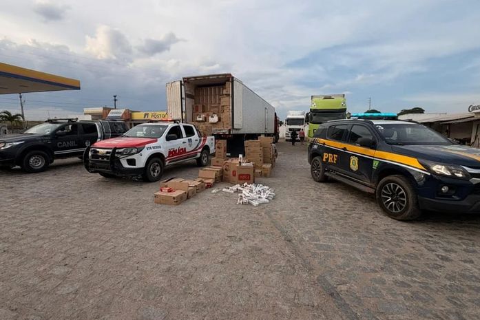 Carga de cigarros contrabandeados avaliada em R$ 1,5 milhão é apreendida no Agreste de Alagoas