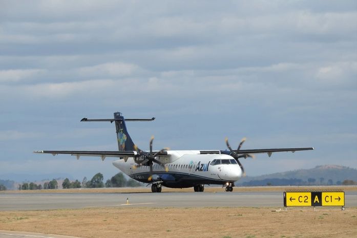 Aeronave da Azul. modelo ATR-72