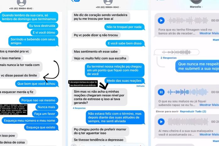 Mulher expõe áudios de ameaças de ex acusado de incendiar seu apartamento em Maceió