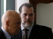 Ministros do Supremo Alexandre de Moraes e Dias Toffoli.
