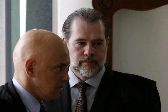 Ministros do Supremo Alexandre de Moraes e Dias Toffoli.