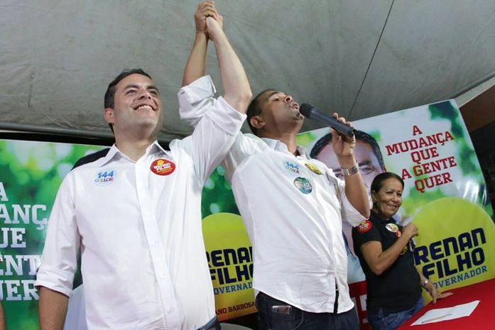 Silvânio e Renan filho em 2014: aliados