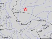 om 6,6 graus, abalo foi sentido no Acre e Amazonas