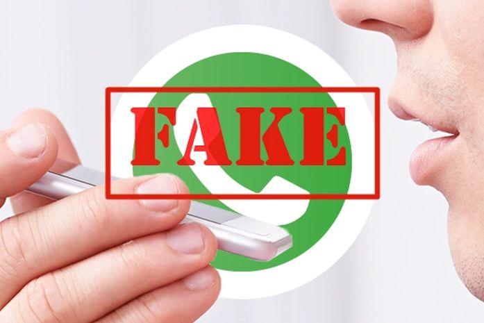 Áudio falso foi compartilhado em grupos de WhatsApp