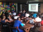 Juizado da Mulher promove palestra sobre violência para funcionários de choparia