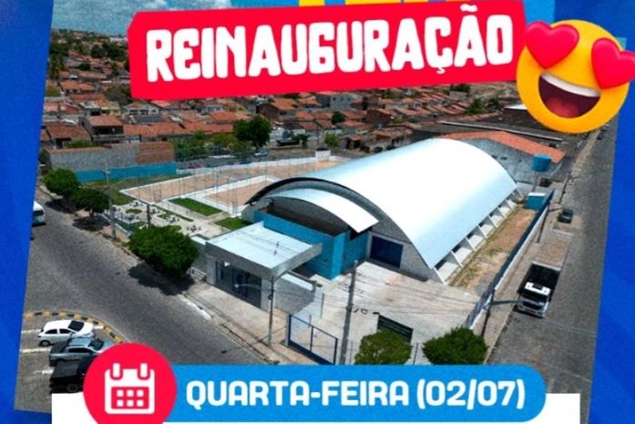 Ginásio Poliesportivo Antônio José da Costa é reinaugurado no Bairro Novo nesta quarta-feira