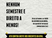 Alunos da Ufal realizam mobilização contra possível greve