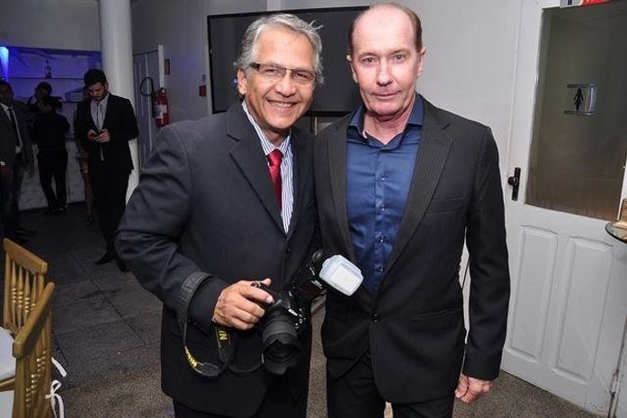 O fotógrafo Hugo Taques e Cláudio Bugarelli mentores da apresentação do evento