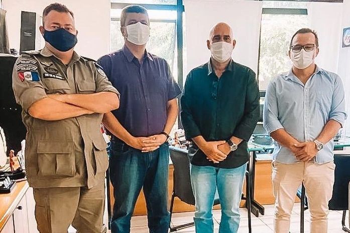 Grupo se reuniu com o propósito de garantir uma parceria de trabalho de segurança para o povo de Junqueiro