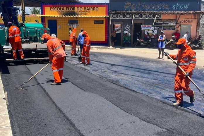 Via no Jardim Petrópolis recebe novo recapeamento