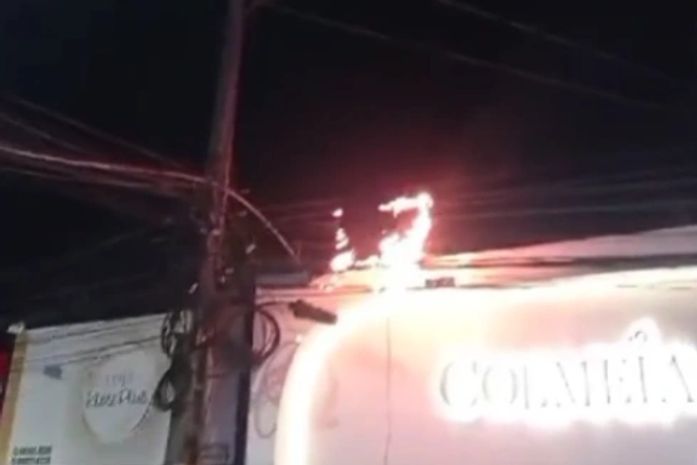 Vídeo: Incêndio atinge poste de energia durante a madrugada no Agreste de AL