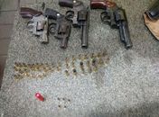 Armas e munições apreendidas