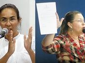 Vereadoras Heloisa Helena e Teresa Nelma 