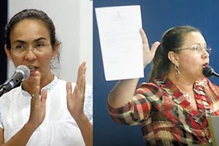 Vereadoras Heloisa Helena e Teresa Nelma