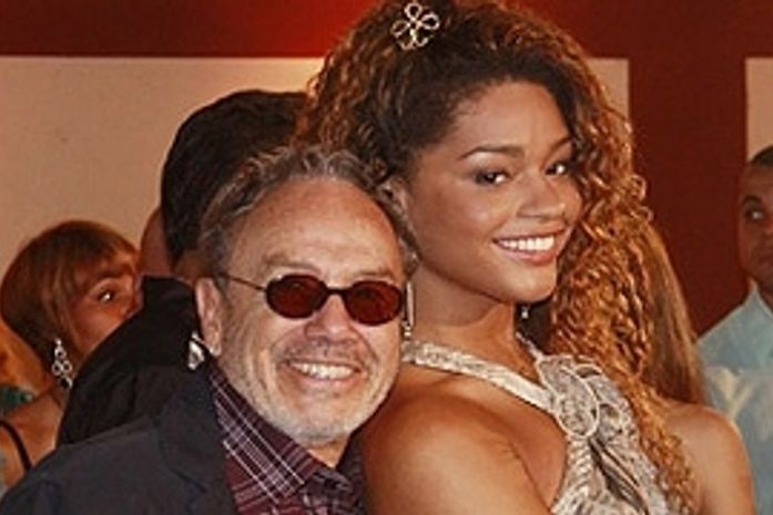 Stenio com Juliana Alves, seu par em Caminho das Índias