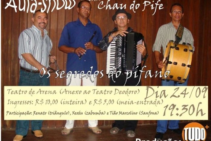 Aula-show com Chau do Pife acontece nesta quinta-feira
