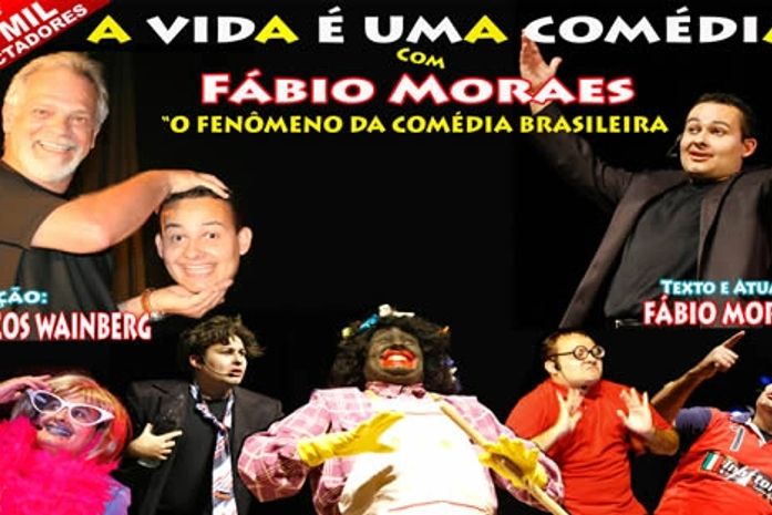 Fábio Morais se apresenta em Maceió com a peça "Vida é uma comédia"