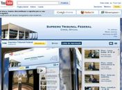 Página do Supremo Tribunal Federal no YouTube; o STF assinou ontem acordo com o Google