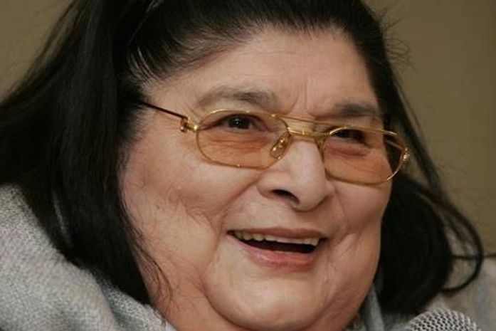 A cantora argentina Mercedes Sosa em foto de outubro de 2007