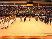 Grupo de ginástica da Dinamarca no Sesc Poço