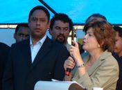 Ministro dos Esporrtes, Orlando Silva e a presidenta Dilma Rouseff