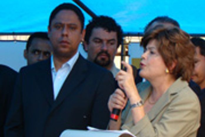 Ministro dos Esporrtes, Orlando Silva e a presidenta Dilma Rouseff