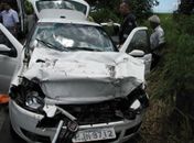 Acidente grave na estrada da Usina Porto Rico deixa três feridos