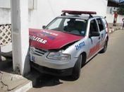 Viatura da PM colide após perseguir suspeitos em São Miguel dos Campos