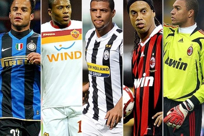 Mancini, Julio Baptista, Felipe Melo, Ronaldinho e Dida